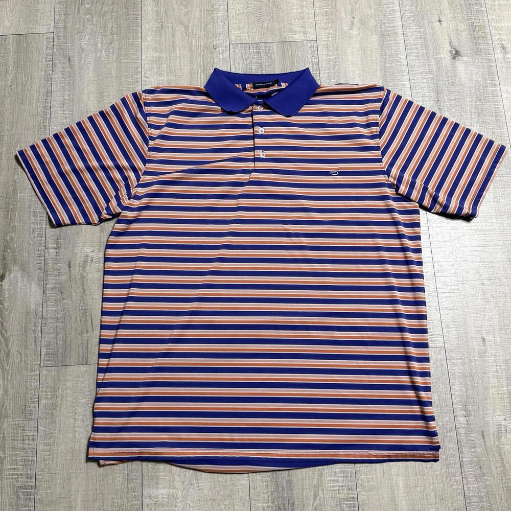 Southern Marsh Multicolor Striped Flex Polo Shirt Size Men’s XL - Picture 4 of 10